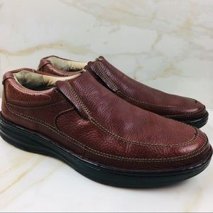 DREW MEN’S BEXLEY LEATHER LOAFERS/SIZE 13 N/ BROWN